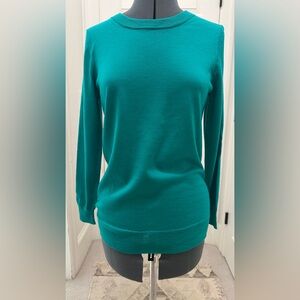 J. Crew Vibrant Teal Crew Neck Sweater